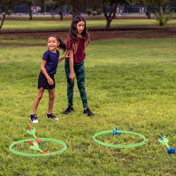 JOYIN Lawn Darts Game Set for Kids and Adults - Glow in The Dark Outdoor Lawn Games for Adults and Family, Soft Tip Darts Set for Kids Camping, Outside Yard - Image 7