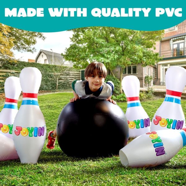JOYIN Giant Inflatable Bowling Set for Kids and Adults, Christmas Birthday Party Games, Kids Education Motor Skills Toys - Image 10