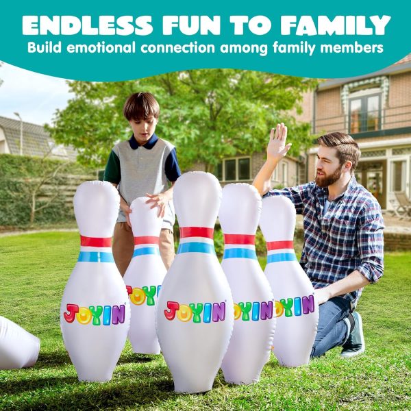 JOYIN Giant Inflatable Bowling Set for Kids and Adults, Christmas Birthday Party Games, Kids Education Motor Skills Toys - Image 11
