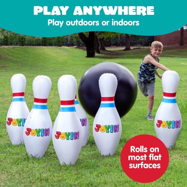 JOYIN Giant Inflatable Bowling Set for Kids and Adults, Christmas Birthday Party Games, Kids Education Motor Skills Toys - Image 12