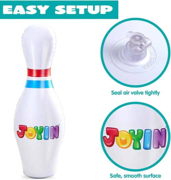 JOYIN Giant Inflatable Bowling Set for Kids and Adults, Christmas Birthday Party Games, Kids Education Motor Skills Toys - Image 14