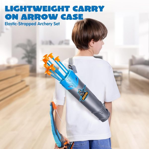JOYIN LED Bow and Arrow for Kids, Light Up Archery Toy Play Set with Suction Cups Arrows, Targets & Arrow Case, Indoor and Outdoor Hunting Play Gift Toys for Boys Girls 6-12 - Image 5