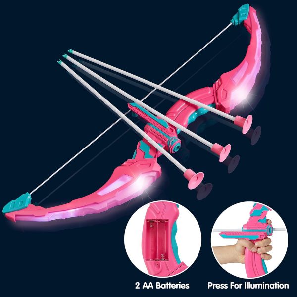 JOYIN LED Bow and Arrow for Kids, Light Up Archery Toy Play Set with Suction Cups Arrows, Targets & Arrow Case, Indoor and Outdoor Hunting Play Gift Toys for Boys Girls 6-12 - Image 10