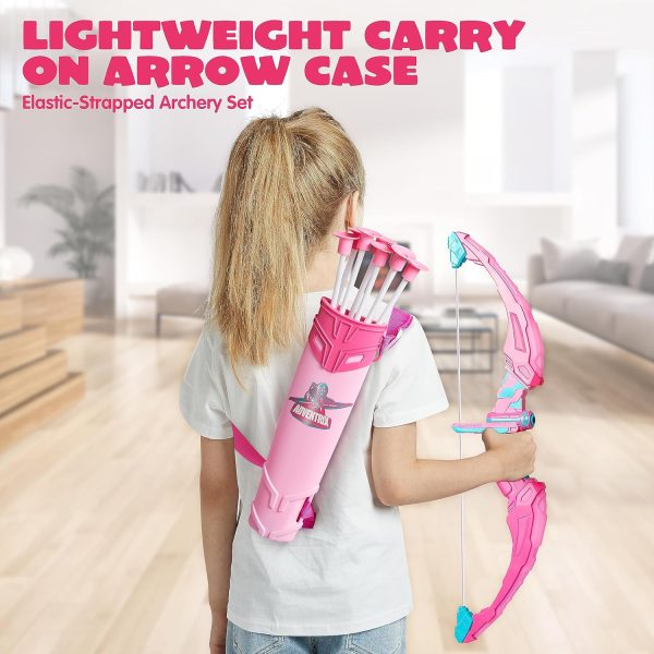 JOYIN LED Bow and Arrow for Kids, Light Up Archery Toy Play Set with Suction Cups Arrows, Targets & Arrow Case, Indoor and Outdoor Hunting Play Gift Toys for Boys Girls 6-12 - Image 14