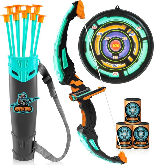 JOYIN LED Bow and Arrow for Kids, Light Up Archery Toy Play Set with Suction Cups Arrows, Targets & Arrow Case, Indoor and Outdoor Hunting Play Gift Toys for Boys Girls 6-12 - Image 17