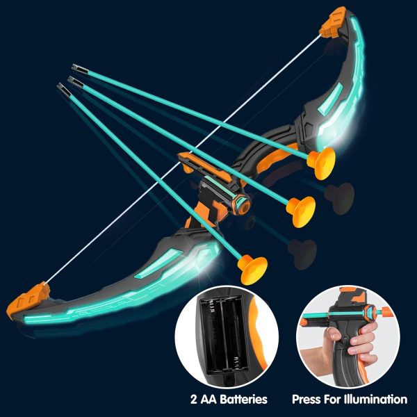 JOYIN LED Bow and Arrow for Kids, Light Up Archery Toy Play Set with Suction Cups Arrows, Targets & Arrow Case, Indoor and Outdoor Hunting Play Gift Toys for Boys Girls 6-12 - Image 18
