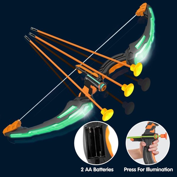 JOYIN LED Bow and Arrow for Kids, Light Up Archery Toy Play Set with Suction Cups Arrows, Targets & Arrow Case, Indoor and Outdoor Hunting Play Gift Toys for Boys Girls 6-12 - Image 26