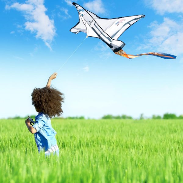 JOYIN Spaceship Kite Easy to Fly for Kids and Adults with 262.5 ft String, Large Beach Kite for Outdoor Games and Activities - Image 3