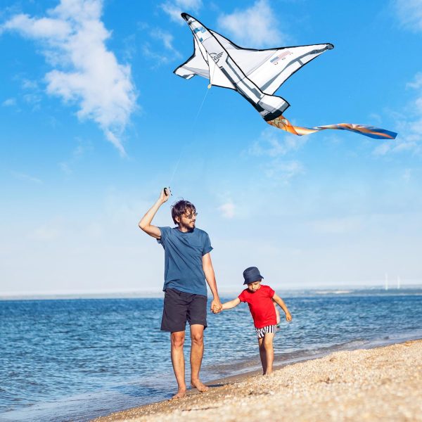 JOYIN Spaceship Kite Easy to Fly for Kids and Adults with 262.5 ft String, Large Beach Kite for Outdoor Games and Activities - Image 6
